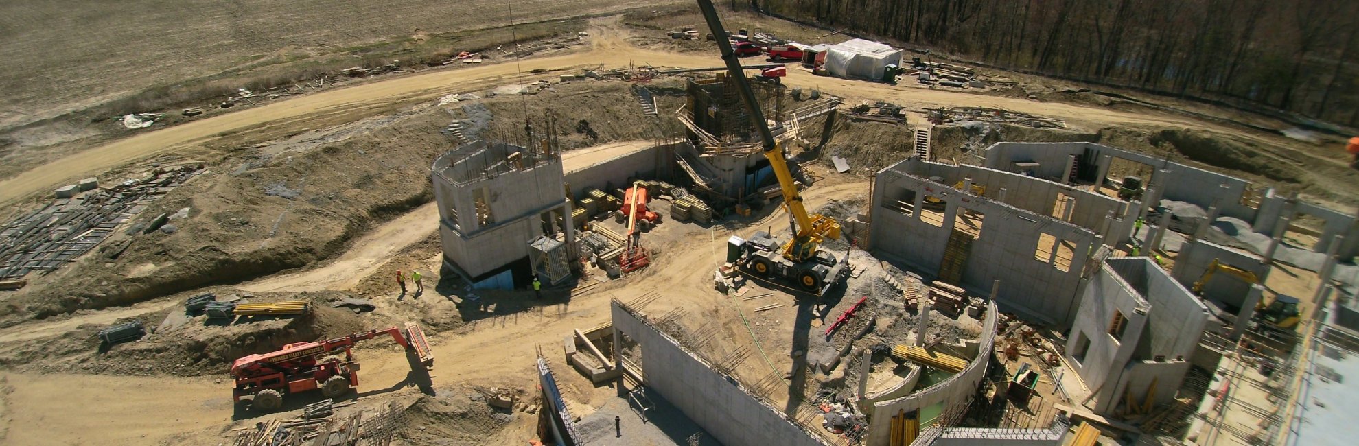 Pioneer Valley Concrete Services crew pouring structural concrete on commercial project in Western Massachusetts