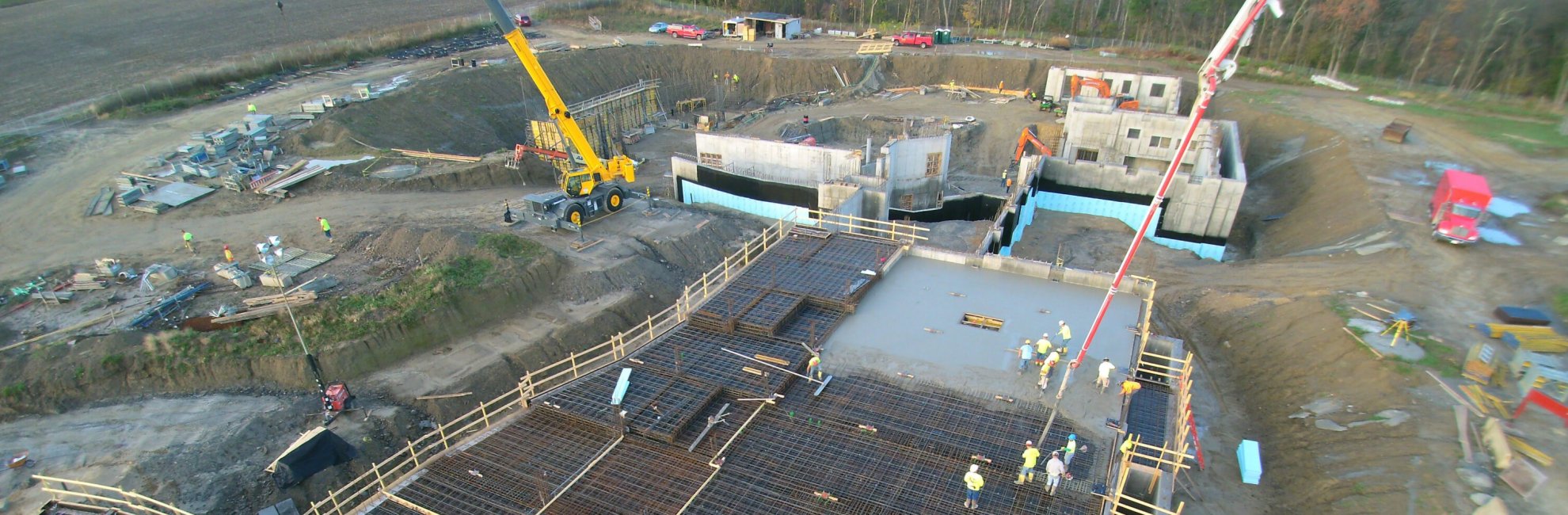 Slab-on-grade installation at large warehouse and logistics facility in Connecticut